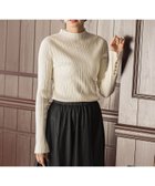 【ドロワット ロートレアモン/Droite Lautreamont】の【新色追加】袖ボタンランダムリブニット≪手洗い可能≫ 人気、トレンドファッション・服の通販 founy(ファニー) ファッション Fashion レディースファッション Fashion for Women トップス・カットソー Cut & Sew Tops ニット Knit Tops & Sweaters イエロー Yellow インナー Innerwear 秋 Autumn トレンド Trend, Trending Now 長袖 Long Sleeve, Full Sleeve ハイネック High Neck, Mock Neck フェミニン Feminine, Girly ベーシック Basic, Essential メタル Metal, Metal Parts 無地 Plain, Solid Color ランダム Random, Irregular A/W・秋冬 Autumn/Winter 2025年 2025 2025-2026秋冬・A/W Autumn/Winter 2025–26 AW25–26 thumbnail オフホワイト|ID: prp329100004832576 ipo3291000000035189688