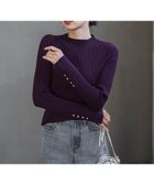 【ドロワット ロートレアモン/Droite Lautreamont】の【新色追加】袖ボタンランダムリブニット≪手洗い可能≫ 人気、トレンドファッション・服の通販 founy(ファニー) ファッション Fashion レディースファッション Fashion for Women トップス・カットソー Cut & Sew Tops ニット Knit Tops & Sweaters イエロー Yellow インナー Innerwear 秋 Autumn トレンド Trend, Trending Now 長袖 Long Sleeve, Full Sleeve ハイネック High Neck, Mock Neck フェミニン Feminine, Girly ベーシック Basic, Essential メタル Metal, Metal Parts 無地 Plain, Solid Color ランダム Random, Irregular A/W・秋冬 Autumn/Winter 2025年 2025 2025-2026秋冬・A/W Autumn/Winter 2025–26 AW25–26 thumbnail ボルドー|ID: prp329100004832576 ipo3291000000035189696