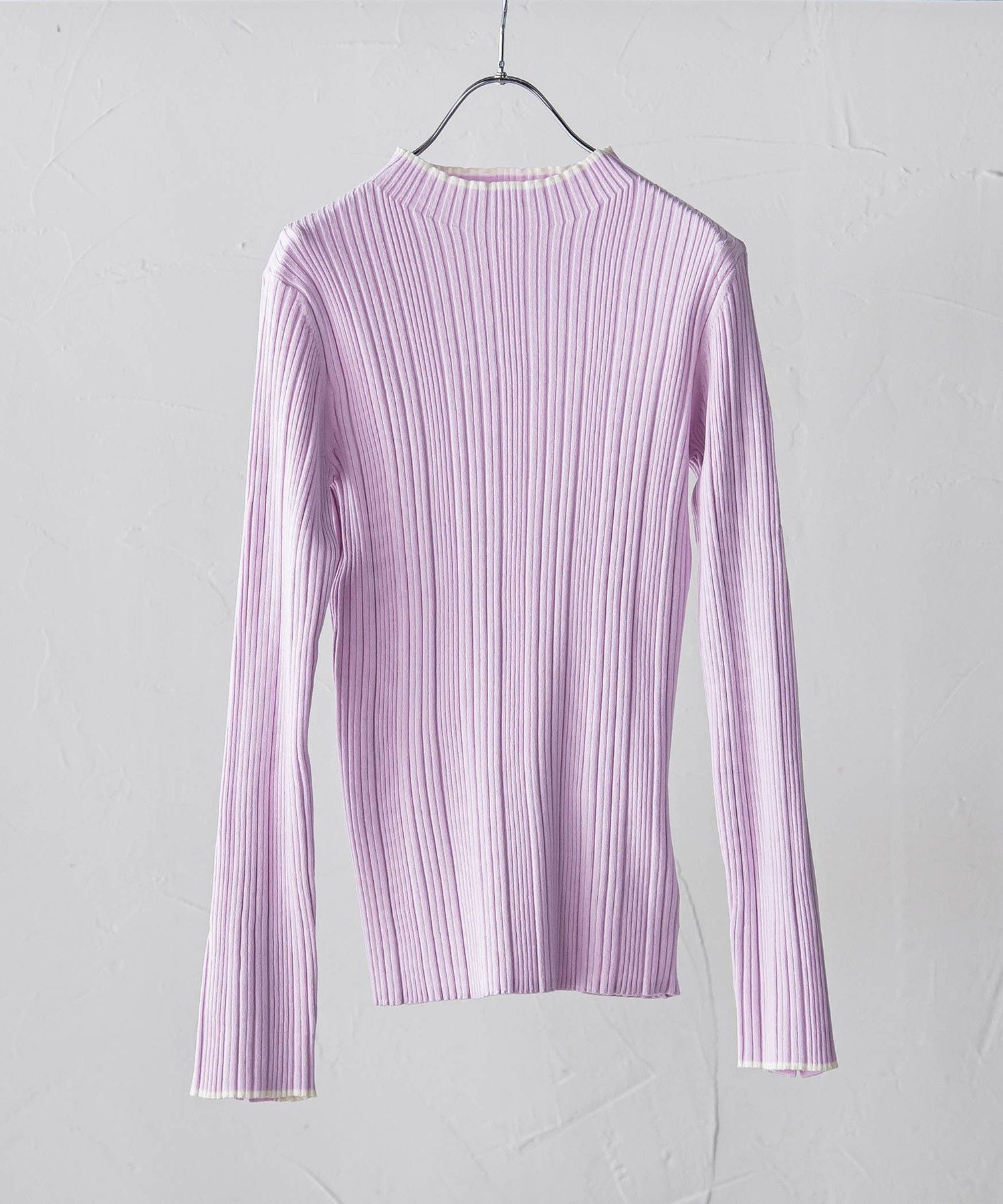 【ドロワット ロートレアモン/Droite Lautreamont】の【新色追加】袖ボタンランダムリブニット≪手洗い可能≫ インテリア・キッズ・メンズ・レディースファッション・服の通販 founy(ファニー) 　ファッション　Fashion　レディースファッション　Fashion for Women　トップス・カットソー　Cut & Sew Tops　ニット　Knit Tops & Sweaters　イエロー　Yellow　インナー　Innerwear　秋　Autumn　トレンド　Trend, Trending Now　長袖　Long Sleeve, Full Sleeve　ハイネック　High Neck, Mock Neck　フェミニン　Feminine, Girly　ベーシック　Basic, Essential　メタル　Metal, Metal Parts　無地　Plain, Solid Color　ランダム　Random, Irregular　A/W・秋冬　Autumn/Winter　2025年　2025　2025-2026秋冬・A/W　Autumn/Winter 2025–26 AW25–26　ピンク系その他|ID: prp329100004832576 ipo3291000000035189701