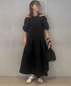 【ローズバッド/ROSE BUD】のVOLUME SLEEVE DRESS 人気、トレンドファッション・服の通販 founy(ファニー) ファッション Fashion レディースファッション Fashion for Women トップス・カットソー Cut & Sew Tops ボリューム袖・フリルスリーブブラウス Voluminous & Ruffle Sleeves / Puffy Sleeve Tops ワンピース Dresses フォーマル・パーティードレス・結婚式用ドレス Elegant & Casual Dresses キャップ Cap, Baseball Cap スニーカー Sneakers, Trainers ビッグ Big, Oversized フェミニン Feminine, Girly 再入荷 Restock / Back in Stock おすすめ Recommended / Our Picks thumbnail BLACK|ID: prp329100004832585 ipo3291000000035189737