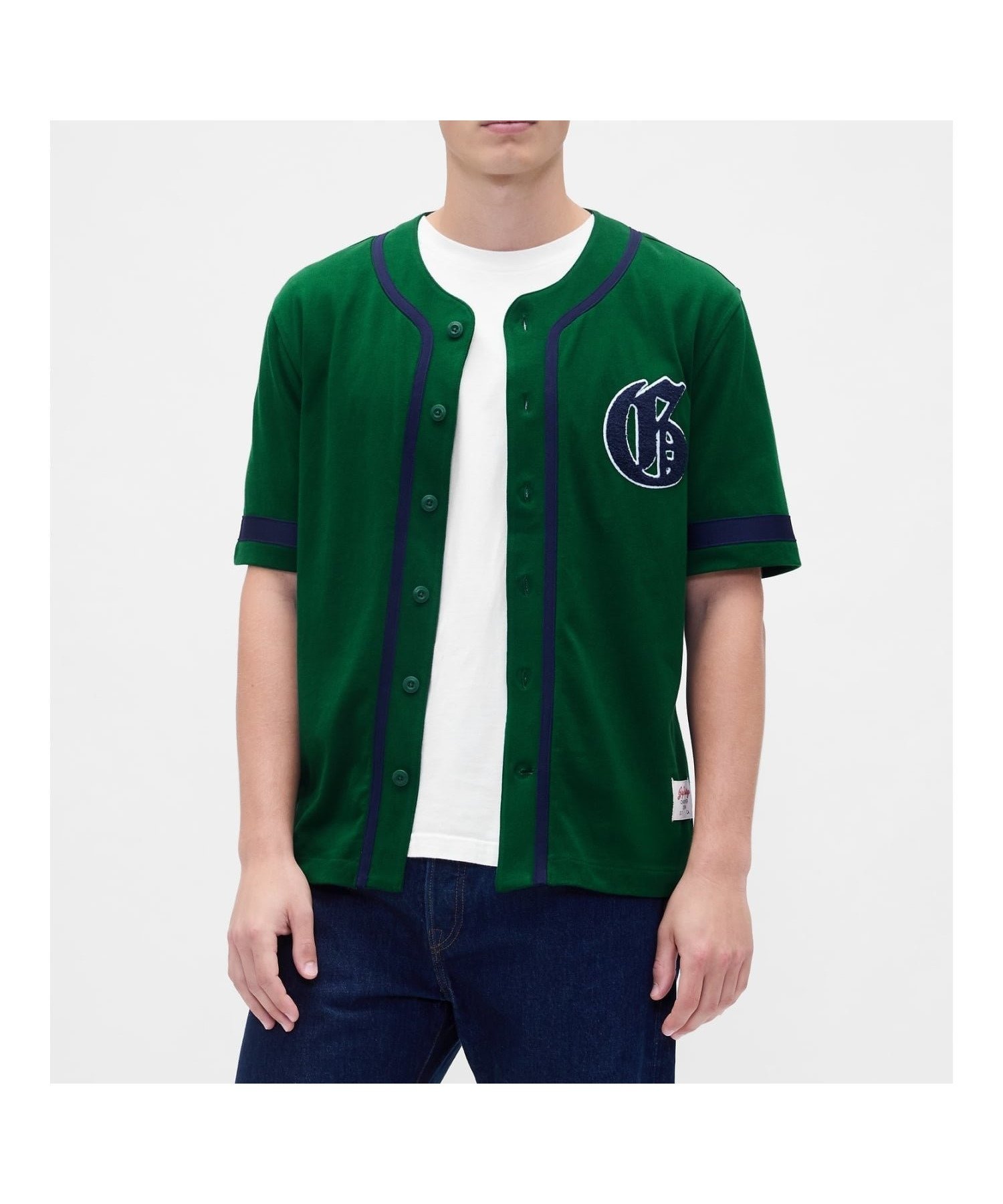 【ギャップ/GAP】のバーシティスタイルGAPロゴ ベースボール ジャージTシャツ インテリア・キッズ・メンズ・レディースファッション・服の通販 founy(ファニー) 　ファッション　Fashion　レディースファッション　Fashion for Women　トップス・カットソー　Cut & Sew Tops　シャツ・ブラウス・オフィスカジュアル　Elegant Blouses & Button-Ups　ロングTシャツ・Tシャツ　Longline T-Shirts & Tees　おすすめ　Recommended / Our Picks　ストライプ　Stripe, Striped Pattern　ストレート　Straight, Straight Cut　スポーツ　Sports, Activewear　フィット　Fit, Slim Fit　フロント　Front, Front Design　リラックス　Relax, Relaxed Fit　半袖　Short Sleeve, Half Sleeve　EVERGREEN_585|ID: prp329100004832594 ipo3291000000035189783