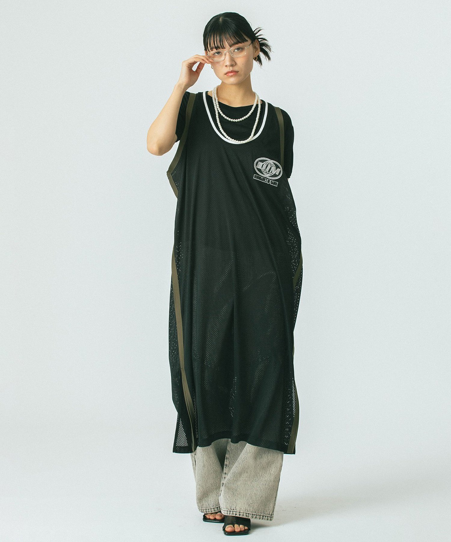 【ローズバッド/ROSE BUD】のMESH TANK ONE PIECE 人気、トレンドファッション・服の通販 founy(ファニー) 　ファッション　Fashion　レディースファッション　Fashion for Women　グラフィック　Graphic, Graphic Design　チュニック　Tunic, Long Top　人気　Popular, Best Seller　バスケット　Basket, Basket Bag　ベーシック　Basic, Essential　メッシュ　Mesh, Net Fabric　再入荷　Restock / Back in Stock　おすすめ　Recommended / Our Picks　 other-1|ID: prp329100004832599 ipo3291000000035189794