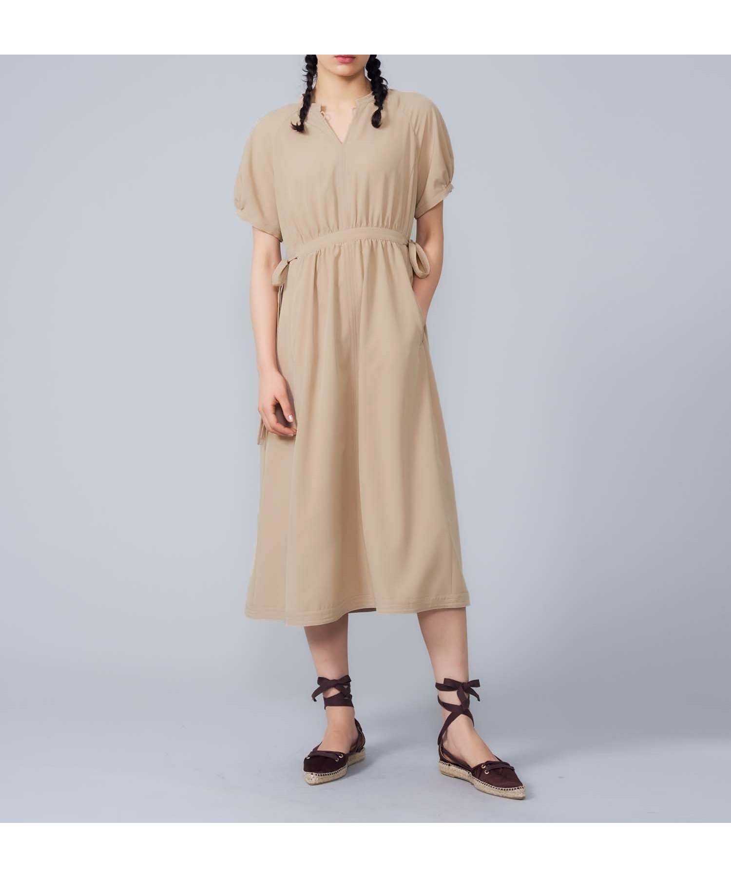 【ミルクフェド/MILKFED.】のDETACHABLE COLLAR DRESS インテリア・キッズ・メンズ・レディースファッション・服の通販 founy(ファニー) 　ファッション　Fashion　レディースファッション　Fashion for Women　ワンピース　Dresses　フォーマル・パーティードレス・結婚式用ドレス　Elegant & Casual Dresses　ガーリー　Girly, Feminine Style　キャップ　Cap, Baseball Cap　スニーカー　Sneakers, Trainers　ビッグ　Big, Oversized　ポケット　Pocket, Pocket Detail　マキシ　Maxi, Full Length　リボン　Ribbon, Bow　ロング　Long, Long-Length　おすすめ　Recommended / Our Picks　エレガント 上品　Elegant　BEIGE|ID: prp329100004832633 ipo3291000000035190005