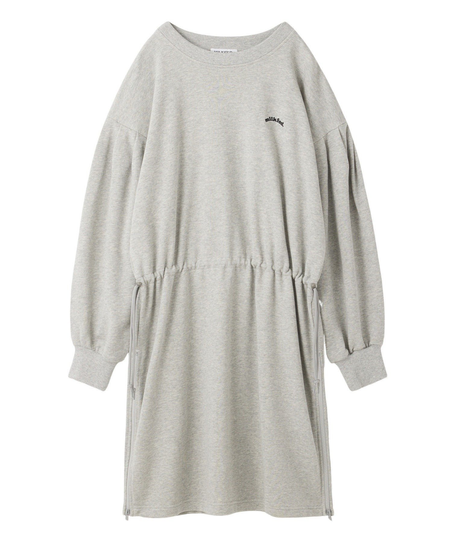 【ミルクフェド/MILKFED.】のWEST DRAWSTIRNG SWEAT DRESS 人気、トレンドファッション・服の通販 founy(ファニー) 　ファッション　Fashion　レディースファッション　Fashion for Women　トップス・カットソー　Cut & Sew Tops　レディースパーカー・カジュアルフーディー　Casual Hoodies & Sweatshirts　スウェット・クルーネックトップス　Sweatshirts & Crewnecks / Relaxed Fit Sweat Tops　ワンピース　Dresses　フォーマル・パーティードレス・結婚式用ドレス　Elegant & Casual Dresses　ガーリー　Girly, Feminine Style　ジップ　Zip, Zipper　スニーカー　Sneakers, Trainers　スリット　Slit, Slit Detail　再入荷　Restock / Back in Stock　おすすめ　Recommended / Our Picks　 other-1|ID: prp329100004832635 ipo3291000000035190009