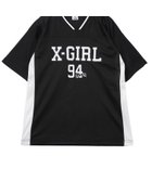 【エックスガール/X-girl】のFOOTBALL MESH TEE DRESS 人気、トレンドファッション・服の通販 founy(ファニー) ファッション Fashion レディースファッション Fashion for Women ワンピース Dresses フォーマル・パーティードレス・結婚式用ドレス Elegant & Casual Dresses ガーリー Girly, Feminine Style グラフィック Graphic, Graphic Design プリント Print, Printed Pattern ベーシック Basic, Essential 半袖 Short Sleeve, Half Sleeve メッシュ Mesh, Net Fabric おすすめ Recommended / Our Picks 夏 Summer thumbnail BLACK|ID: prp329100004832637 ipo3291000000035190026