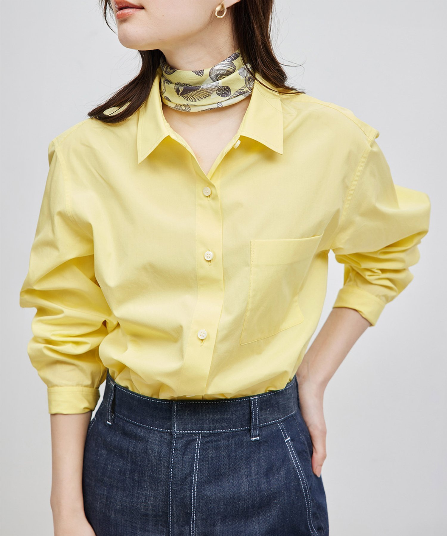 【ロペ/ROPE'】の【THOMAS MASON(トーマスメイソン)】レギュラーカラーシャツ【雑誌掲載】 インテリア・キッズ・メンズ・レディースファッション・服の通販 founy(ファニー) 　雑誌掲載アイテム　Magazine Picks & Fashion Features　ファッション雑誌　Fashion Magazines　インレッド　InRed　ファッション　Fashion　レディースファッション　Fashion for Women　トップス・カットソー　Cut & Sew Tops　シャツ・ブラウス・オフィスカジュアル　Elegant Blouses & Button-Ups　イエロー　Yellow　4月号　April Issue　シルケット　Silket, Silky Cotton　ジャケット　Jacket, Outerwear　ストライプ　Stripe, Striped Pattern　雑誌　Magazine, Fashion Magazine　定番　Standard, Basic Item　ボトム　Bottoms, Lower Wear　ポケット　Pocket, Pocket Detail　レギュラー　Regular, Standard Fit　おすすめ　Recommended / Our Picks　エレガント 上品　Elegant　イエロー(80)|ID: prp329100004832638 ipo3291000000035190033