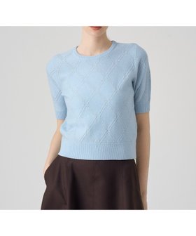 【アナイ/ANAYI】のラメアーガイルプルオーバー 人気、トレンドファッション・服の通販 founy(ファニー) ファッション Fashion レディースファッション Fashion for Women トップス・カットソー Cut & Sew Tops カジュアルプルオーバー・ニットトップス Pullovers & Knit Tops / Casual Pullovers アンサンブル Ensemble Set カーディガン Cardigan, Knitwear コンパクト Compact, Small Size スマート Smart, Elegant ビジュー Bijou, Jewel-like Accent 冬 Winter / This Winter 半袖 Short Sleeve, Half Sleeve A/W・秋冬 Autumn/Winter |ID:prp329100004832640