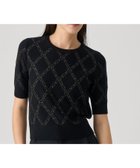 【アナイ/ANAYI】のラメアーガイルプルオーバー 人気、トレンドファッション・服の通販 founy(ファニー) ファッション Fashion レディースファッション Fashion for Women トップス・カットソー Cut & Sew Tops カジュアルプルオーバー・ニットトップス Pullovers & Knit Tops / Casual Pullovers アンサンブル Ensemble Set カーディガン Cardigan, Knitwear コンパクト Compact, Small Size スマート Smart, Elegant ビジュー Bijou, Jewel-like Accent 冬 Winter / This Winter 半袖 Short Sleeve, Half Sleeve A/W・秋冬 Autumn/Winter thumbnail black|ID: prp329100004832640 ipo3291000000035190040