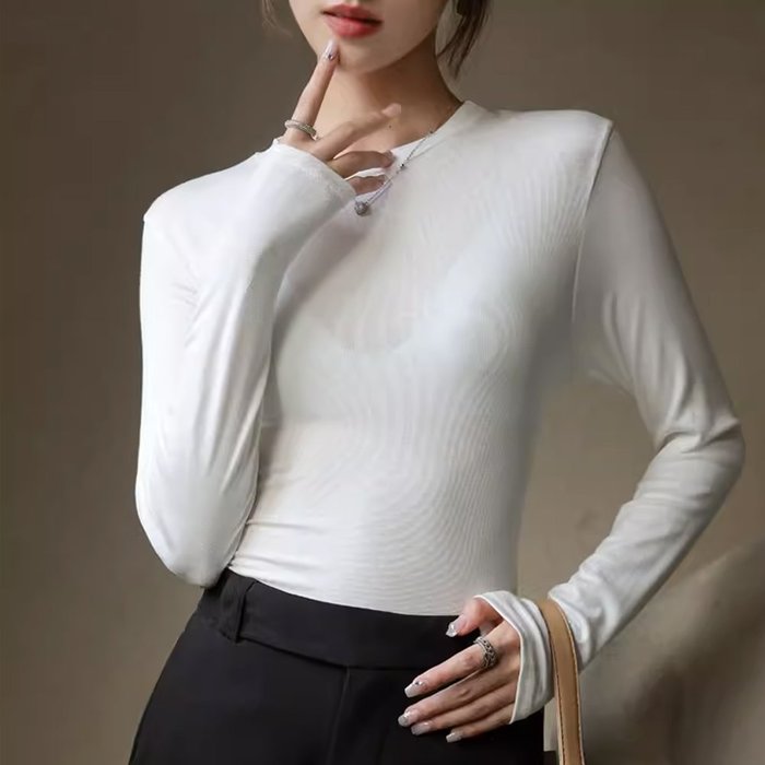 【ミニミニストア/miniministore】の長袖Tシャツ 無地 レディース トップス インテリア・キッズ・メンズ・レディースファッション・服の通販 founy(ファニー) https://founy.com/ ファッション Fashion レディースファッション Fashion for Women トップス・カットソー Cut & Sew Tops シャツ・ブラウス・オフィスカジュアル Elegant Blouses & Button-Ups ロングTシャツ・Tシャツ Longline T-Shirts & Tees インナー Innerwear カットソー Cut and Sewn Top 冬 Winter / This Winter 無地 Plain, Solid Color A/W・秋冬 Autumn/Winter 長袖 Long Sleeve, Full Sleeve |ID: prp329100004832659 ipo3291000000035190318