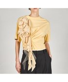 【プランク プロジェクト/PRANK PROJECT】のローズラッフルTEE 人気、トレンドファッション・服の通販 founy(ファニー) ファッション Fashion レディースファッション Fashion for Women サテン Satin, Glossy Fabric シェイプ Shape, Slim Fit チュール Tulip, Tulip Motif ドレープ Drape, Draping Fabric モチーフ Motif, Design Theme ラッフル Ruffle, Frill ローズ Rose, Rose Motif thumbnail YEL|ID: prp329100004832710 ipo3291000000035191145