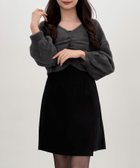 【ジュノア/JUNOAH】のCENEA 2WAYギャザーシャギーニット+ミニキャミワンピース 人気、トレンドファッション・服の通販 founy(ファニー) ファッション Fashion レディースファッション Fashion for Women ワンピース Dresses キャミソールワンピース Camisole Dresses thumbnail チャコール|ID: prp329100004832716 ipo3291000000035191257