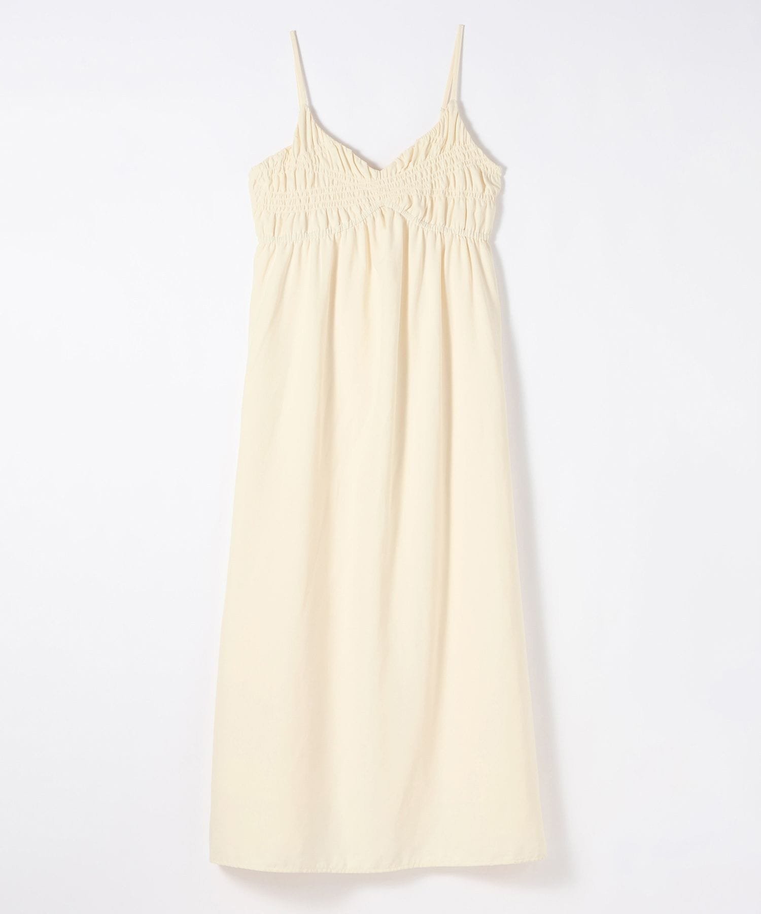 【ジーナシス/JEANASiS】のシャーリングキャミドレス インテリア・キッズ・メンズ・レディースファッション・服の通販 founy(ファニー) 　ファッション　Fashion　レディースファッション　Fashion for Women　トップス・カットソー　Cut & Sew Tops　キャミソール&ノースリーブ　Camisoles & Sleeveless Tops　ワンピース　Dresses　フォーマル・パーティードレス・結婚式用ドレス　Elegant & Casual Dresses　おすすめ　Recommended / Our Picks　インナー　Innerwear　キャミワンピース　Cami Dress, Slip Dress　シャーリング　Shirring, Ruched　トレンド　Trend, Trending Now　フレア　Flare, Flared　ベーシック　Basic, Essential　ラップ　Wrap, Wrap Design　レオパード　Leopard, Animal Print　オフホワイト|ID: prp329100004832717 ipo3291000000035191262