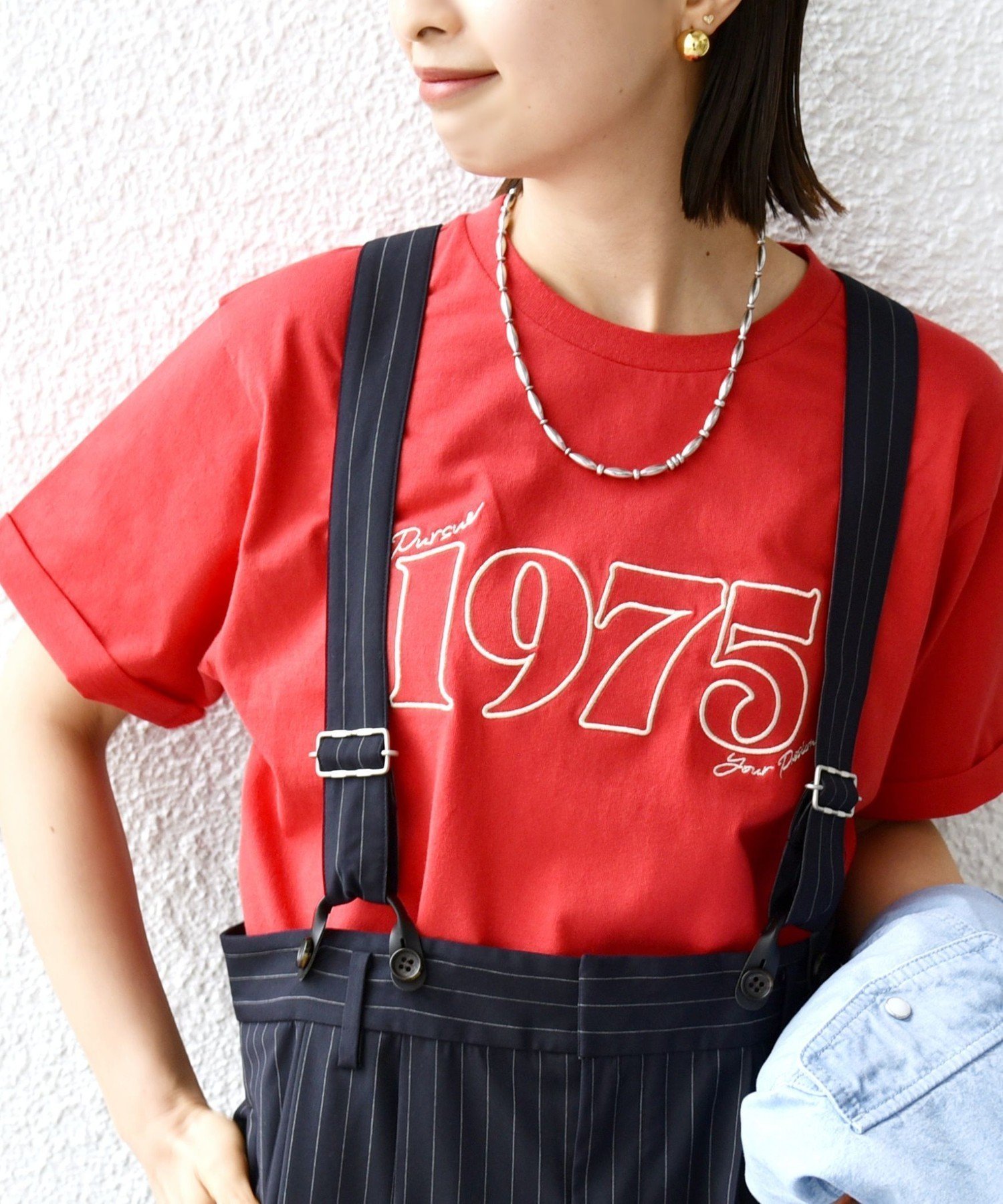 【シップス フォー ウィメン/SHIPS】の【WEB限定】モチーフ 刺繍 プリント TEE インテリア・キッズ・メンズ・レディースファッション・服の通販 founy(ファニー) 　ファッション　Fashion　レディースファッション　Fashion for Women　インナー　Innerwear　シンプル　Simple, Minimal　ジャケット　Jacket, Outerwear　プリント　Print, Printed Pattern　ボトム　Bottoms, Lower Wear　ポケット　Pocket, Pocket Detail　モチーフ　Motif, Design Theme　おすすめ　Recommended / Our Picks　夏　Summer　2025年　2025　2025春夏・S/S　Spring/Summer 2025 SS25　レッド|ID: prp329100004833004 ipo3291000000035193003