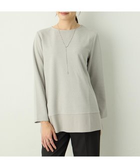 【エーシーデザインバイアルファキュービック/A/C DESIGN BY ALPHACUBIC】のラメジャガードチュニック 人気、トレンドファッション・服の通販 founy(ファニー) ファッション Fashion レディースファッション Fashion for Women トップス・カットソー Cut & Sew Tops ジャカード／ジャガード Jacquard, Woven Pattern チュニック Tunic, Long Top ドッキング Docking, Mixed Material |ID:prp329100004833011