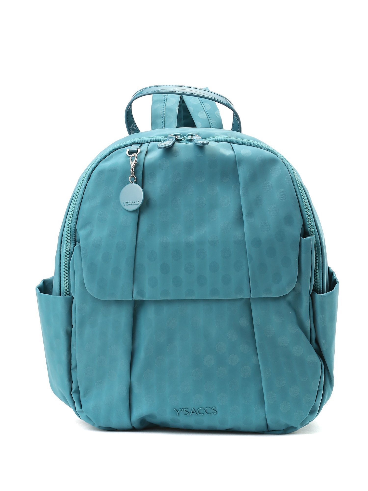 【その他のブランド/Other】のPolka Dots リュックサック インテリア・キッズ・メンズ・レディースファッション・服の通販 founy(ファニー) 　ファッション　Fashion　レディースファッション　Fashion for Women　エナメル　Patent Leather　コンビ　Combo, Combination Style　スタイリッシュ　Stylish, Fashionable　トラベル　Travel, Travel Gear　ドット　Polka Dot, Dot Pattern　フラップ　Flap, Flap Pocket　フロント　Front, Front Design　ポケット　Pocket, Pocket Detail　エレガント 上品　Elegant　ブルー|ID: prp329100004833017 ipo3291000000035193084