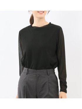 【タカキュー/TAKA-Q】のシアー重ね 長袖プルオーバー 人気、トレンドファッション・服の通販 founy(ファニー) ファッション Fashion レディースファッション Fashion for Women トップス・カットソー Cut & Sew Tops カジュアルプルオーバー・ニットトップス Pullovers & Knit Tops / Casual Pullovers カットソー Cut and Sewn Top シアー Sheer, See-Through ジャケット Jacket, Outerwear ストレッチ Stretch, Stretchy Fabric 長袖 Long Sleeve, Full Sleeve フィット Fit, Slim Fit ベーシック Basic, Essential A/W・秋冬 Autumn/Winter エレガント 上品 Elegant |ID:prp329100004833020