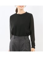 【タカキュー/TAKA-Q】のシアー重ね 長袖プルオーバー 人気、トレンドファッション・服の通販 founy(ファニー) ファッション Fashion レディースファッション Fashion for Women トップス・カットソー Cut & Sew Tops カジュアルプルオーバー・ニットトップス Pullovers & Knit Tops / Casual Pullovers カットソー Cut and Sewn Top シアー Sheer, See-Through ジャケット Jacket, Outerwear ストレッチ Stretch, Stretchy Fabric 長袖 Long Sleeve, Full Sleeve フィット Fit, Slim Fit ベーシック Basic, Essential A/W・秋冬 Autumn/Winter エレガント 上品 Elegant thumbnail 05黒|ID: prp329100004833020 ipo3291000000035193154