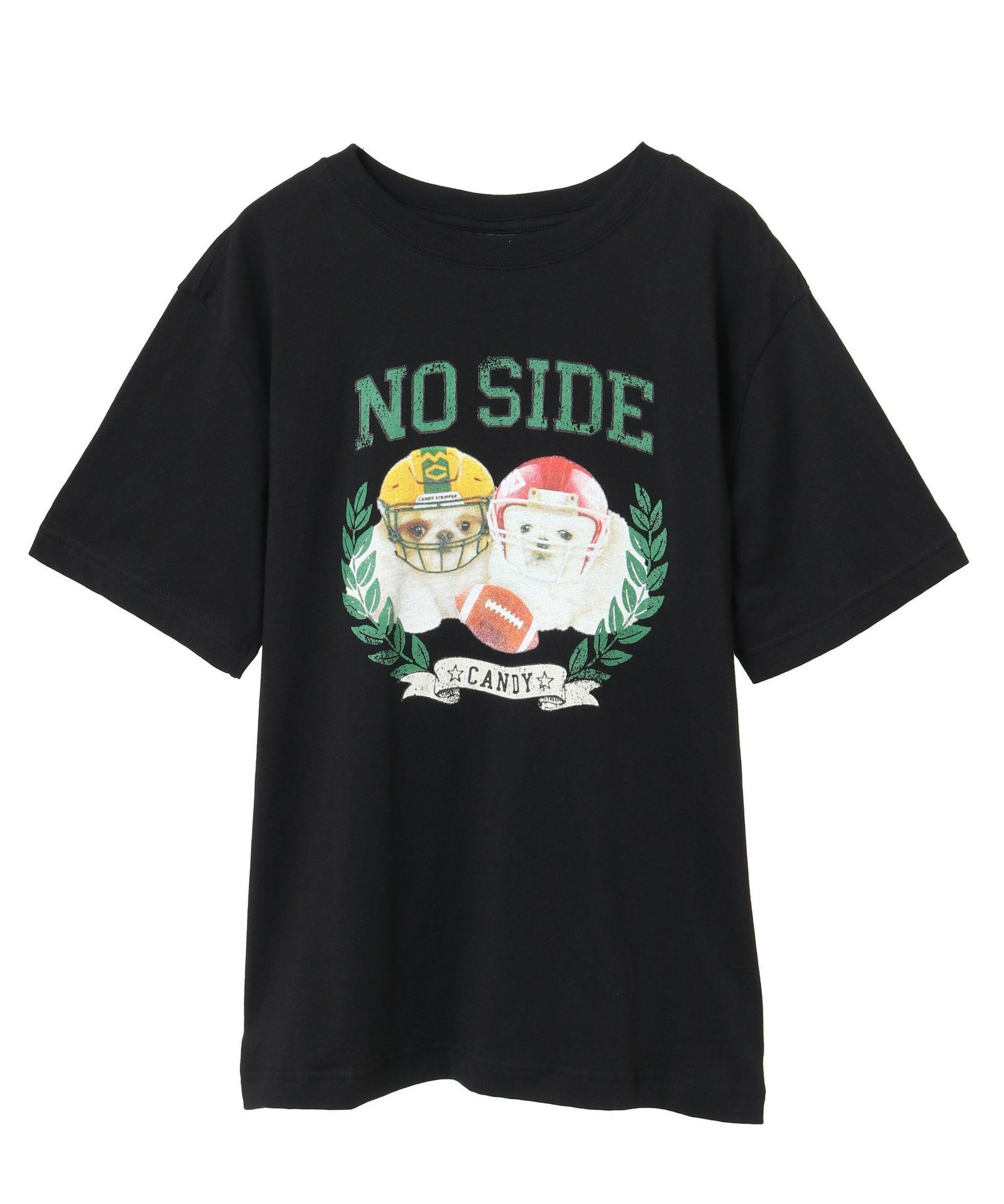 【キャンディストリッパー/Candy Stripper】のNO SIDE TEE インテリア・キッズ・メンズ・レディースファッション・服の通販 founy(ファニー) ファッション Fashion レディースファッション Fashion for Women スポーティ Sporty, Casual Athletic BLACK|ID: prp329100004833072 ipo3291000000035193921