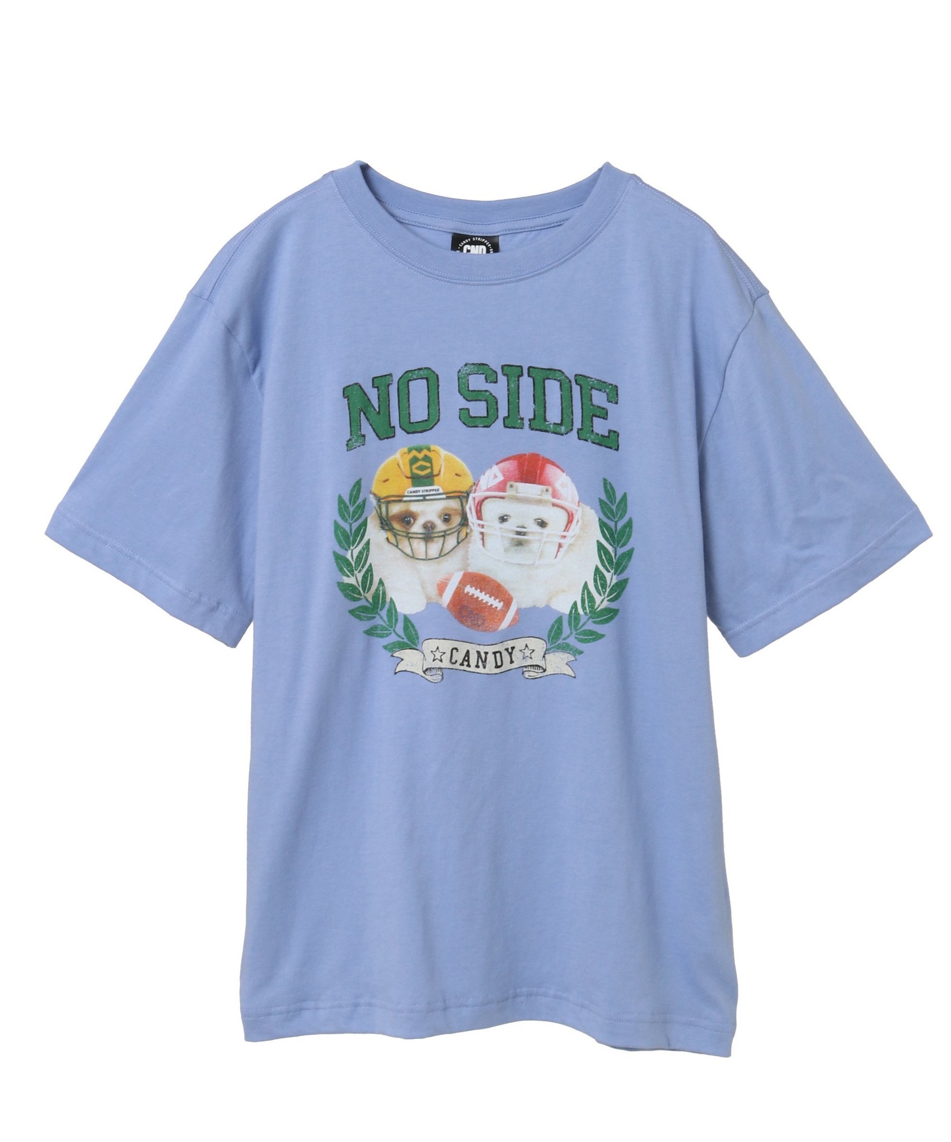 【キャンディストリッパー/Candy Stripper】のNO SIDE TEE インテリア・キッズ・メンズ・レディースファッション・服の通販 founy(ファニー) ファッション Fashion レディースファッション Fashion for Women スポーティ Sporty, Casual Athletic BLUE|ID: prp329100004833072 ipo3291000000035193925