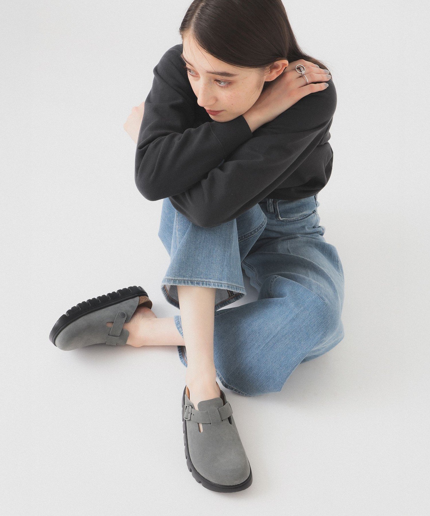 【ビーミングライフストアバイビームス/B:MING LIFE STORE by BEAMS】の【EXCLUSIVE】Papillio by BIRKENSTOCK / BOSTON SUEDE PAPILLIO CHUNKY(22.5~25cm) 人気、トレンドファッション・服の通販 founy(ファニー) 　ファッション　Fashion　レディースファッション　Fashion for Women　厚底　Platform Shoes　デニム　Denim, Jeans Material　トレンド　Trend, Trending Now　モノトーン　Monotone, Black and White　再入荷　Restock / Back in Stock　おすすめ　Recommended / Our Picks　 other-1|ID: prp329100004833086 ipo3291000000035194046