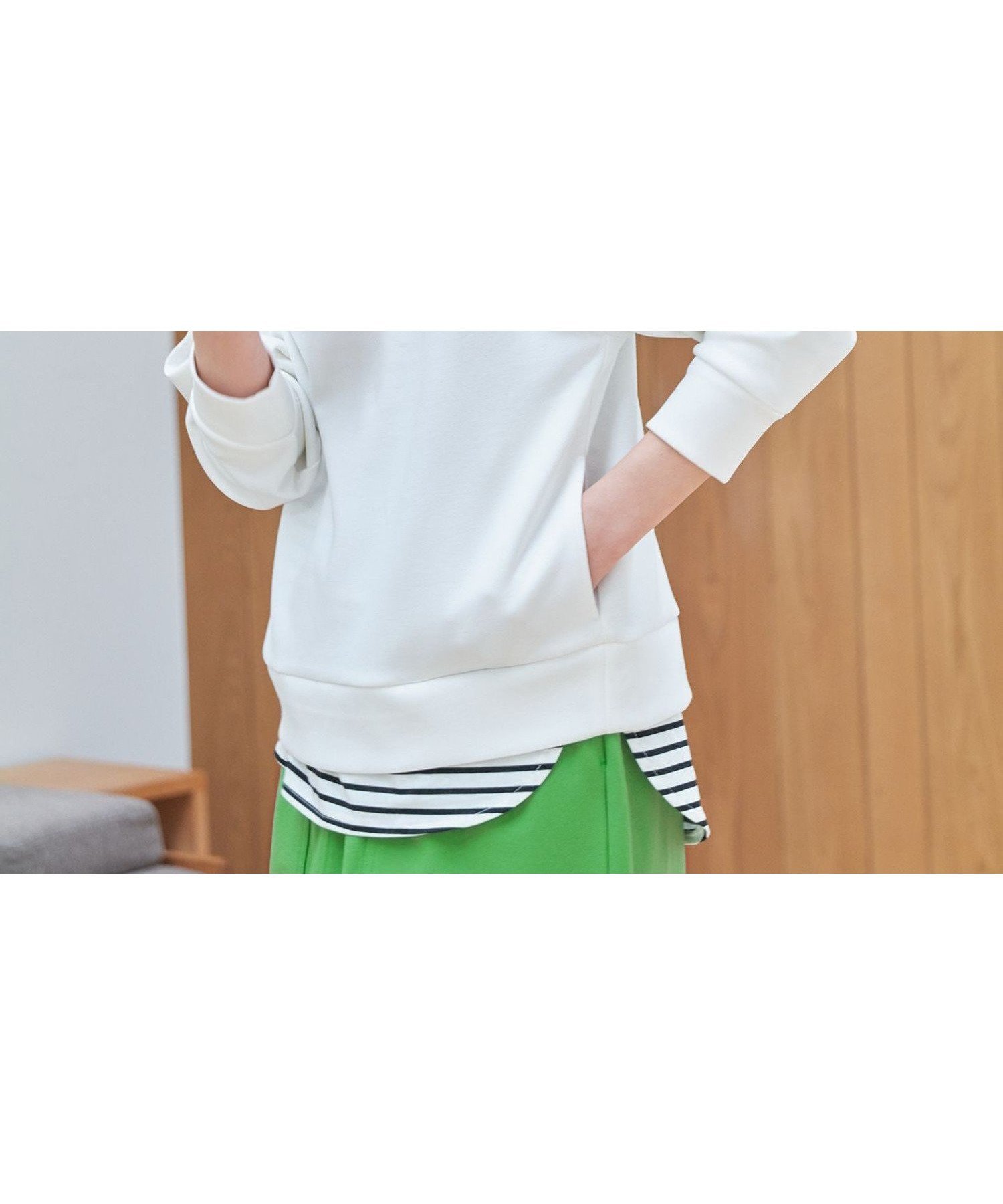 【エニー/ANY】のダンボールフーディー インテリア・キッズ・メンズ・レディースファッション・服の通販 founy(ファニー) 　ファッション　Fashion　レディースファッション　Fashion for Women　インナー　Innerwear　カットソー　Cut and Sewn Top　デニム　Denim, Jeans Material　再入荷　Restock / Back in Stock　おすすめ　Recommended / Our Picks　オフ[001]|ID: prp329100004833087 ipo3291000000035194051