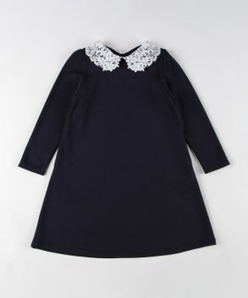 【コムサイズム/COMME CA ISM / KIDS】のフォーマル レース襟付きポンチ ワンピース(140-160cm) 人気、トレンドファッション・服の通販 founy(ファニー) ファッション Fashion キッズファッション Fashion for Kids ワンピース Dresses シンプル Simple, Minimal ダブル Double, Double-Breasted フォーマル Formal, Dressy ポケット Pocket, Pocket Detail レース Lace, Lace Fabric エレガント 上品 Elegant 長袖 Long Sleeve, Full Sleeve |ID:prp329100004833110