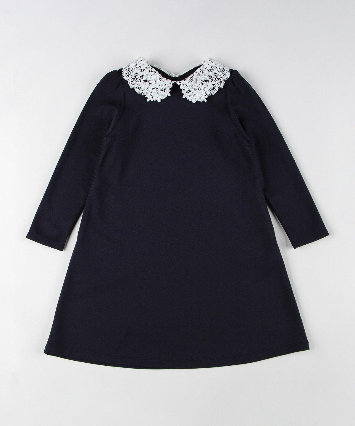【コムサイズム/COMME CA ISM / KIDS】のフォーマル レース襟付きポンチ ワンピース(140-160cm) 人気、トレンドファッション・服の通販 founy(ファニー) 　ファッション　Fashion　キッズファッション　Fashion for Kids　ワンピース　Dresses　シンプル　Simple, Minimal　ダブル　Double, Double-Breasted　フォーマル　Formal, Dressy　ポケット　Pocket, Pocket Detail　レース　Lace, Lace Fabric　エレガント 上品　Elegant　長袖　Long Sleeve, Full Sleeve　 other-1|ID: prp329100004833110 ipo3291000000035194280
