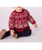 【プチバトー/PETIT BATEAU / KIDS】のニットプルオーバー レッド/ミルキーホワイト|ID: prp329100004833116 ipo3291000000035194372