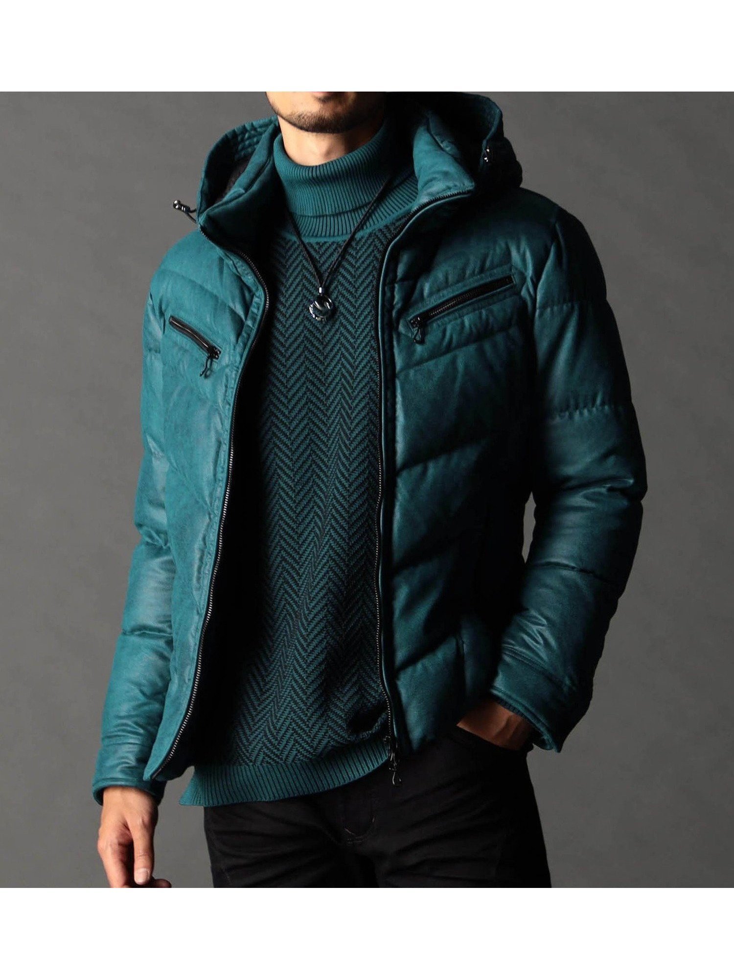 【ニコル/NICOLE / MEN】のムラプリントマイクロクロス ダウンブルゾン インテリア・キッズ・メンズ・レディースファッション・服の通販 founy(ファニー) 　ファッション　Fashion　メンズファッション　Fashion for Men　今季　This Season, Current Season　シェイプ　Shape, Slim Fit　シルバー　Silver, Metallic Silver　ストレッチ　Stretch, Stretchy Fabric　ダウン　Down, Puffer　ドット　Polka Dot, Dot Pattern　バイアス　Bias, Diagonal Cut　パッチ　Patch, Appliqué　フィット　Fit, Slim Fit　ブルゾン　Blouson, Bomber Jacket　プリント　Print, Printed Pattern　ポケット　Pocket, Pocket Detail　別注　Limited Edition, Custom Order　メタル　Metal, Metal Parts　ライダース　Riders　エレガント 上品　Elegant　60ブルー|ID: prp329100004833203 ipo3291000000035195086