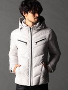 【ニコル/NICOLE / MEN】のムラプリントマイクロクロス ダウンブルゾン 人気、トレンドファッション・服の通販 founy(ファニー) ファッション Fashion メンズファッション Fashion for Men 今季 This Season, Current Season シェイプ Shape, Slim Fit シルバー Silver, Metallic Silver ストレッチ Stretch, Stretchy Fabric ダウン Down, Puffer ドット Polka Dot, Dot Pattern バイアス Bias, Diagonal Cut パッチ Patch, Appliqué フィット Fit, Slim Fit ブルゾン Blouson, Bomber Jacket プリント Print, Printed Pattern ポケット Pocket, Pocket Detail 別注 Limited Edition, Custom Order メタル Metal, Metal Parts ライダース Riders エレガント 上品 Elegant thumbnail 09ホワイト|ID: prp329100004833203 ipo3291000000035195087