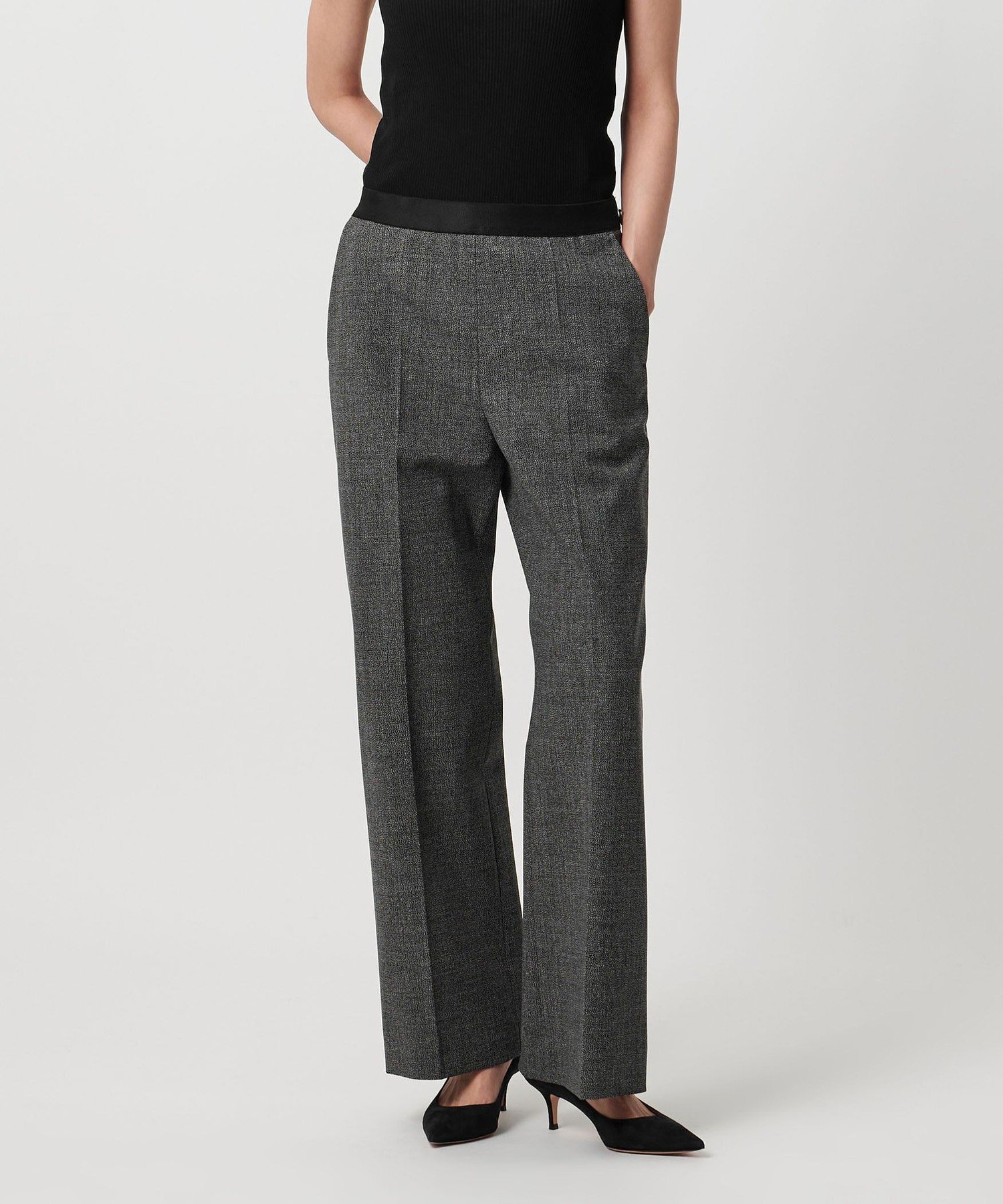 【ユナイテッドアローズ/UNITED ARROWS】のMOKU ワイドパンツ 人気、トレンドファッション・服の通販 founy(ファニー) 　ファッション　Fashion　レディースファッション　Fashion for Women　パンツ　Pants & Trousers　ジャケット　Jacket, Outerwear　セットアップ　Set-Up, Coordinated Outfit　とろみ　Fluid, Flowy Fabric　メランジ　Melange, Mixed Yarn　ワイド　Wide, Wide Fit　おすすめ　Recommended / Our Picks　 other-1|ID: prp329100004833211 ipo3291000000035195187