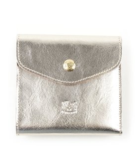 【ブルーコムブルー/BLEU COMME BLEU】のイルビゾンテ メタリックレザー 二つ折りウォレット 人気、トレンドファッション・服の通販 founy(ファニー) ファッション Fashion レディースファッション Fashion for Women ウォレット Wallet コイン Coin, Coin Design シャイニー Shiny, Glossy Finish シルバー Silver, Metallic Silver フラップ Flap, Flap Pocket ポケット Pocket, Pocket Detail 人気 Popular, Best Seller 財布 Wallet, Purse |ID:prp329100004833218