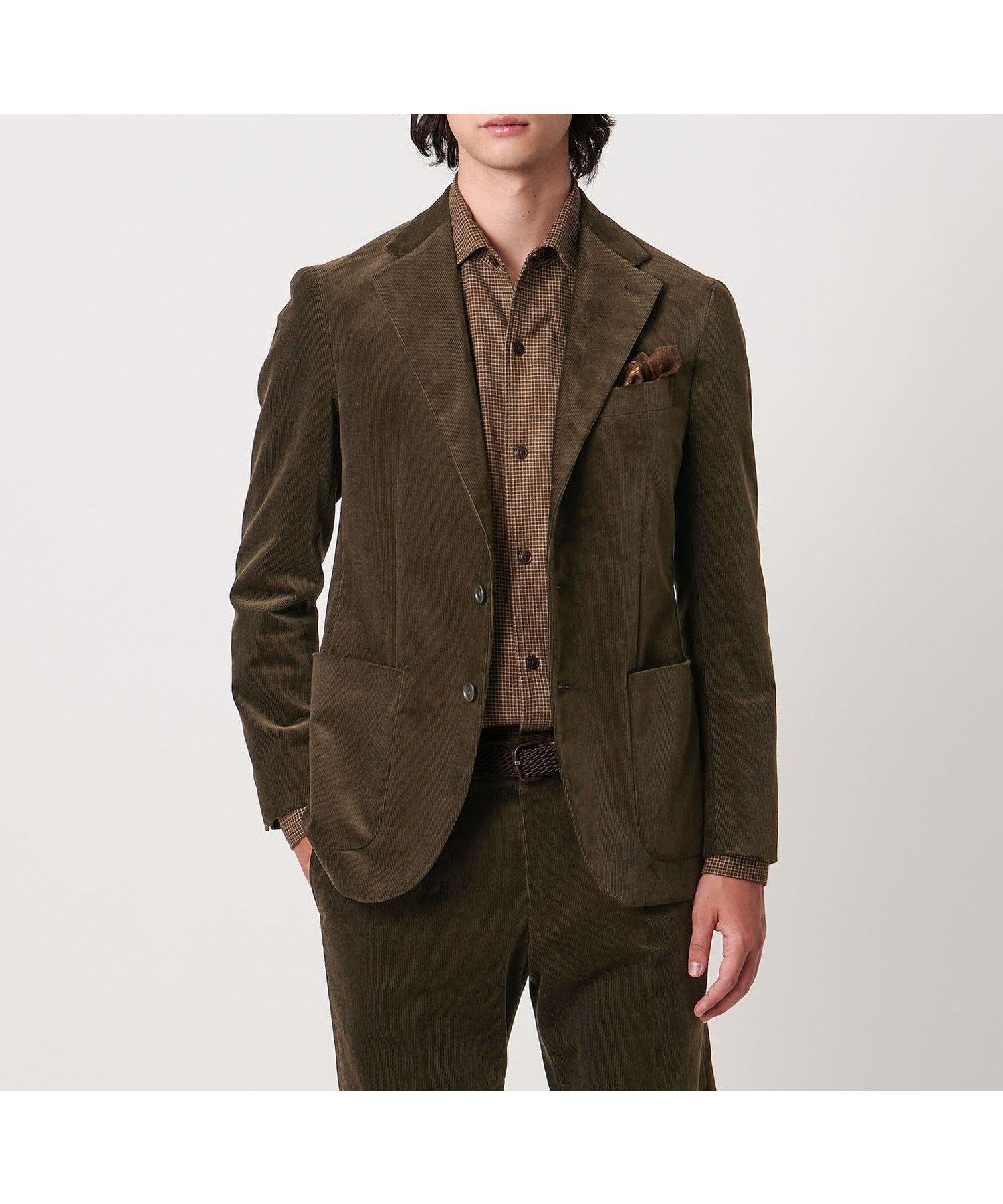 【ユナイテッドアローズ/UNITED ARROWS / MEN】のVISCONTI コーデュロイ シングル 3Bジャケット R-MODEL インテリア・キッズ・メンズ・レディースファッション・服の通販 founy(ファニー) 　ファッション　Fashion　メンズファッション　Fashion for Men　イタリア　Italy　エレガント 上品　Elegant　カットソー　Cut and Sewn Top　ギャザー　Gathered, Ruffled　コーデュロイ　Corduroy, Cord Fabric　シェイプ　Shape, Slim Fit　ジャケット　Jacket, Outerwear　スポーティ　Sporty, Casual Athletic　セットアップ　Set-Up, Coordinated Outfit　デニム　Denim, Jeans Material　ドレス　Dress, One-Piece　パッチ　Patch, Appliqué　フロント　Front, Front Design　ポケット　Pocket, Pocket Detail　リラックス　Relax, Relaxed Fit　おすすめ　Recommended / Our Picks　ビジネス 仕事 通勤　Business / Work / Commuting　OLIVE|ID: prp329100004833229 ipo3291000000035195372