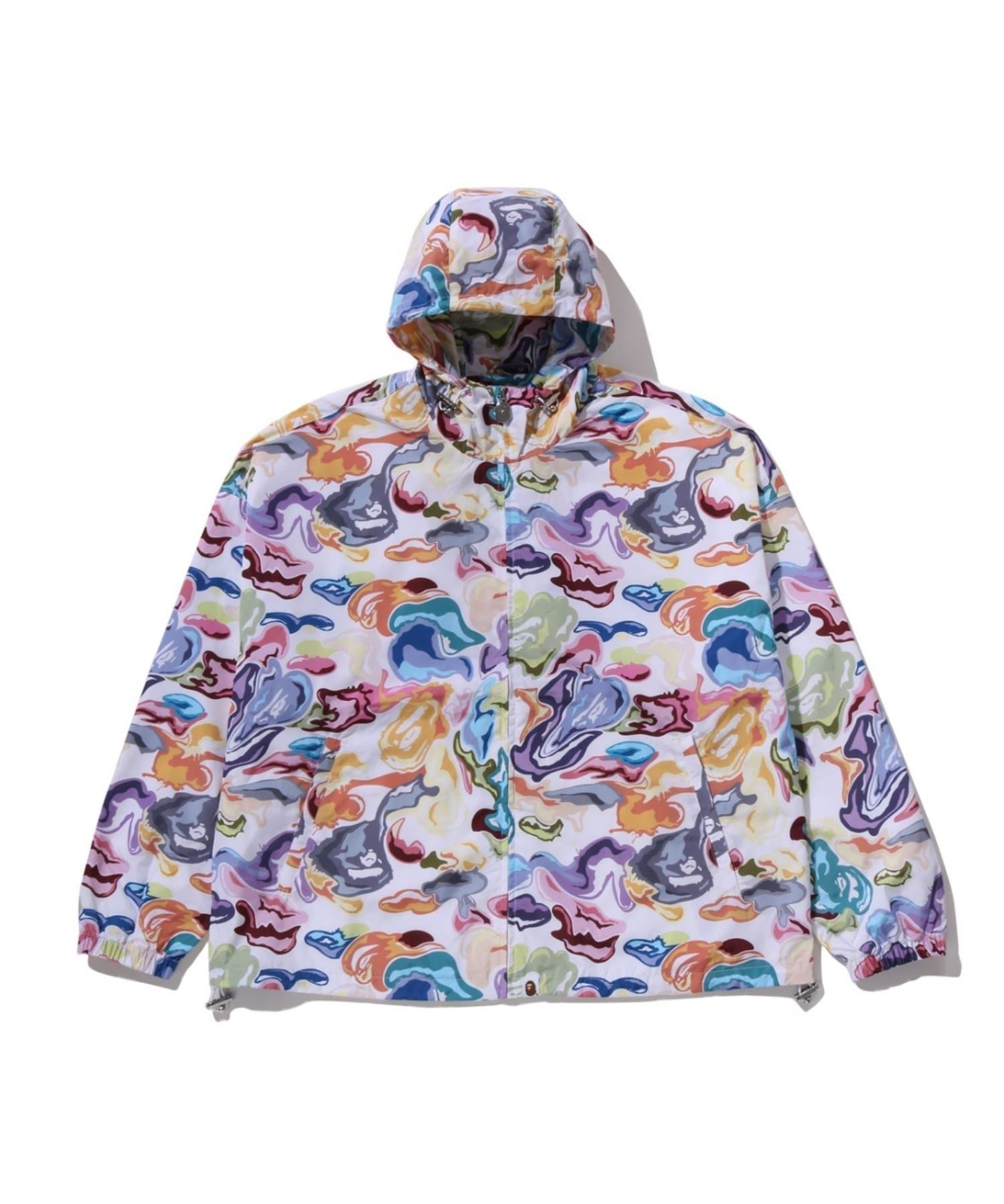 【アベイシングエイプ/A BATHING APE / MEN】のART CAMO HOODED JACKET インテリア・キッズ・メンズ・レディースファッション・服の通販 founy(ファニー) 　ファッション　Fashion　メンズファッション　Fashion for Men　ジップ　Zip, Zipper　メタル　Metal, Metal Parts　WHITE|ID: prp329100004833232 ipo3291000000035195402