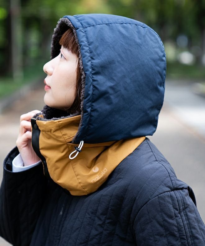 【ナコタ/nakota】のnakota KAKURE Hood Neck Warmer ネックウォーマー インテリア・キッズ・メンズ・レディースファッション・服の通販 founy(ファニー) ファッション Fashion レディースファッション Fashion for Women アウトドア Outdoor Clothing コンパクト Compact, Small Size セーター Sweater, Knitwear ドローコード Drawcord, Drawstring Cord パターン Pattern, Design Print パーカー Hoodie, Parka 帽子 Hat, Headwear 防寒 Cold Protection, Winter-Ready マフラー Scarf, Muffler 冬 Winter / This Winter ビジネス 仕事 通勤 Business / Work / Commuting 黄土×紺|ID: prp329100004833256 ipo3291000000035195660
