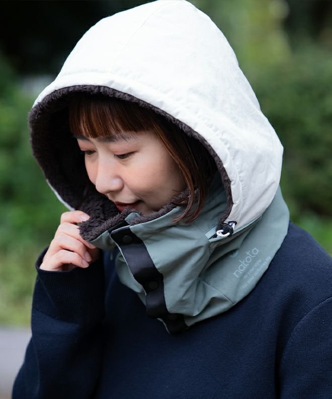 【ナコタ/nakota】のnakota KAKURE Hood Neck Warmer ネックウォーマー インテリア・キッズ・メンズ・レディースファッション・服の通販 founy(ファニー) ファッション Fashion レディースファッション Fashion for Women アウトドア Outdoor Clothing コンパクト Compact, Small Size セーター Sweater, Knitwear ドローコード Drawcord, Drawstring Cord パターン Pattern, Design Print パーカー Hoodie, Parka 帽子 Hat, Headwear 防寒 Cold Protection, Winter-Ready マフラー Scarf, Muffler 冬 Winter / This Winter ビジネス 仕事 通勤 Business / Work / Commuting 深川鼠×白|ID: prp329100004833256 ipo3291000000035195661