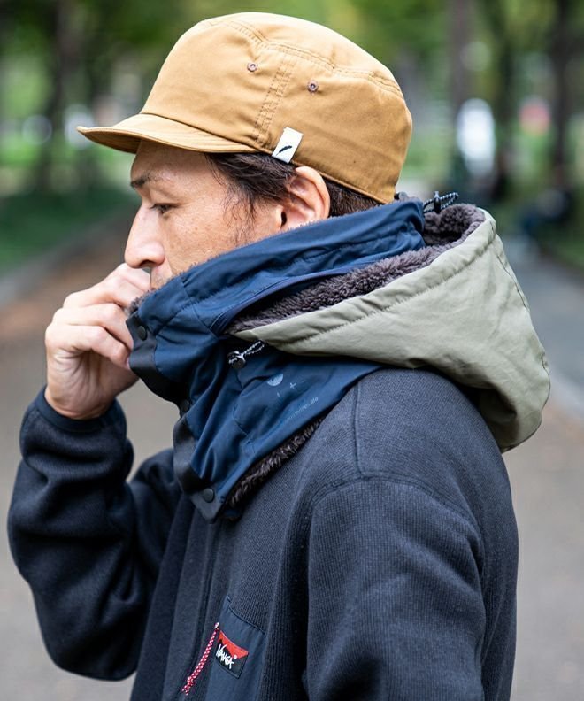 【ナコタ/nakota】のnakota KAKURE Hood Neck Warmer ネックウォーマー インテリア・キッズ・メンズ・レディースファッション・服の通販 founy(ファニー) ファッション Fashion レディースファッション Fashion for Women アウトドア Outdoor Clothing コンパクト Compact, Small Size セーター Sweater, Knitwear ドローコード Drawcord, Drawstring Cord パターン Pattern, Design Print パーカー Hoodie, Parka 帽子 Hat, Headwear 防寒 Cold Protection, Winter-Ready マフラー Scarf, Muffler 冬 Winter / This Winter ビジネス 仕事 通勤 Business / Work / Commuting 紺×青丹|ID: prp329100004833256 ipo3291000000035195666