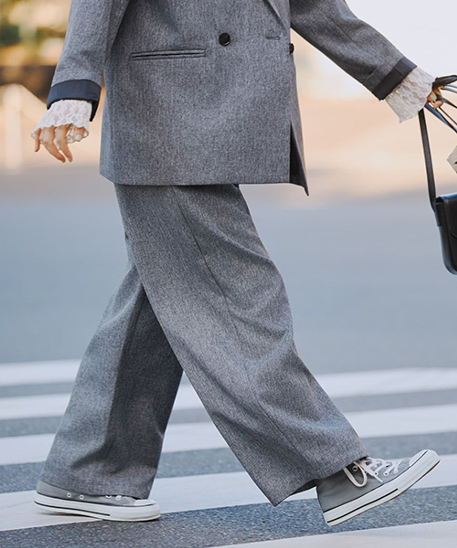 【スタディオ クリップ/studio CLIP】の2タックワイドストレートパンツ プチ・プラスサイズあり 《オケージョン2026SS》 人気、トレンドファッション・服の通販 founy(ファニー) 　ファッション　Fashion　レディースファッション　Fashion for Women　パンツ　Pants & Trousers　オケージョン　Occasion Wear　カットソー　Cut and Sewn Top　ジャケット　Jacket, Outerwear　ストレート　Straight, Straight Cut　セットアップ　Set-Up, Coordinated Outfit　デニム　Denim, Jeans Material　フォーマル　Formal, Dressy　ベスト　Vest, Waistcoat　メランジ　Melange, Mixed Yarn　無地　Plain, Solid Color　ロング　Long, Long-Length　ワイド　Wide, Wide Fit　おすすめ　Recommended / Our Picks　エレガント 上品　Elegant　セレモニー　Ceremony　入学式　Entrance Ceremony　卒業式　Graduation Ceremony　結婚式　Wedding　2026年　2026　 other-1|ID: prp329100004833260 ipo3291000000035195692