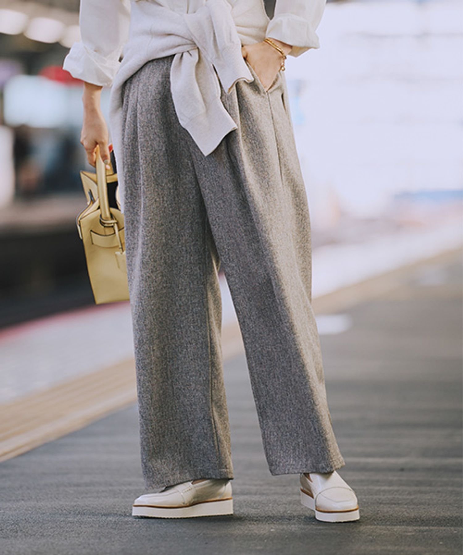 【スタディオ クリップ/studio CLIP】の2タックワイドストレートパンツ プチ・プラスサイズあり 《オケージョン2026SS》 インテリア・キッズ・メンズ・レディースファッション・服の通販 founy(ファニー) 　ファッション　Fashion　レディースファッション　Fashion for Women　パンツ　Pants & Trousers　オケージョン　Occasion Wear　カットソー　Cut and Sewn Top　ジャケット　Jacket, Outerwear　ストレート　Straight, Straight Cut　セットアップ　Set-Up, Coordinated Outfit　デニム　Denim, Jeans Material　フォーマル　Formal, Dressy　ベスト　Vest, Waistcoat　メランジ　Melange, Mixed Yarn　無地　Plain, Solid Color　ロング　Long, Long-Length　ワイド　Wide, Wide Fit　おすすめ　Recommended / Our Picks　エレガント 上品　Elegant　セレモニー　Ceremony　入学式　Entrance Ceremony　卒業式　Graduation Ceremony　結婚式　Wedding　2026年　2026　ベージュMIX01|ID: prp329100004833260 ipo3291000000035195695