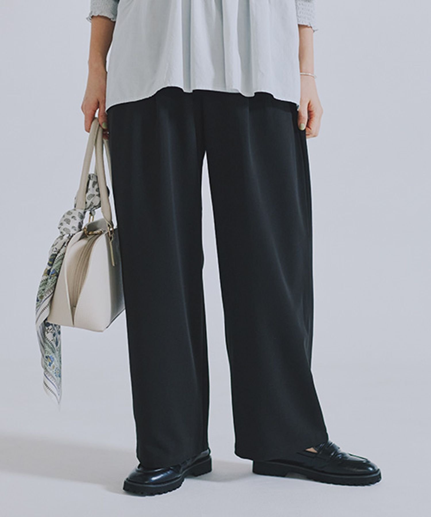 【スタディオ クリップ/studio CLIP】の2タックワイドストレートパンツ プチ・プラスサイズあり 《オケージョン2026SS》 インテリア・キッズ・メンズ・レディースファッション・服の通販 founy(ファニー) 　ファッション　Fashion　レディースファッション　Fashion for Women　パンツ　Pants & Trousers　オケージョン　Occasion Wear　カットソー　Cut and Sewn Top　ジャケット　Jacket, Outerwear　ストレート　Straight, Straight Cut　セットアップ　Set-Up, Coordinated Outfit　デニム　Denim, Jeans Material　フォーマル　Formal, Dressy　ベスト　Vest, Waistcoat　メランジ　Melange, Mixed Yarn　無地　Plain, Solid Color　ロング　Long, Long-Length　ワイド　Wide, Wide Fit　おすすめ　Recommended / Our Picks　エレガント 上品　Elegant　セレモニー　Ceremony　入学式　Entrance Ceremony　卒業式　Graduation Ceremony　結婚式　Wedding　2026年　2026　ブラック19|ID: prp329100004833260 ipo3291000000035195696