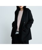 【ジーナシス/JEANASiS】の【SET UP対応】テーラードWジャケット 人気、トレンドファッション・服の通販 founy(ファニー) ファッション Fashion レディースファッション Fashion for Women アウター Coat / Outerwear Collection レディースジャケット・軽アウター Jackets おすすめ Recommended / Our Picks とろみ Fluid, Flowy Fabric インナー Innerwear コンパクト Compact, Small Size ジャケット Jacket, Outerwear スリット Slit, Slit Detail セットアップ Set-Up, Coordinated Outfit ダブル Double, Double-Breasted テーラード Tailored, Tailored Fit デニム Denim, Jeans Material パイピング Piping, Trim Design プリント Print, Printed Pattern thumbnail ブラック|ID: prp329100004833276 ipo3291000000035195861