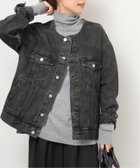 【ジャーナルスタンダード レリューム/JOURNAL STANDARD relume】の《追加》デニムジャケット 人気、トレンドファッション・服の通販 founy(ファニー) ファッション Fashion レディースファッション Fashion for Women アウター Coat / Outerwear Collection レディースジャケット・軽アウター Jackets デニムジャケット / カジュアルアウター Denim Jackets 2025年 2025 2025-2026秋冬・A/W Autumn/Winter 2025–26 AW25–26 おすすめ Recommended / Our Picks ジャケット Jacket, Outerwear デニム Denim, Jeans Material 抗菌 Antibacterial, Bacteria-Resistant thumbnail ブラック|ID: prp329100004833281 ipo3291000000035195898