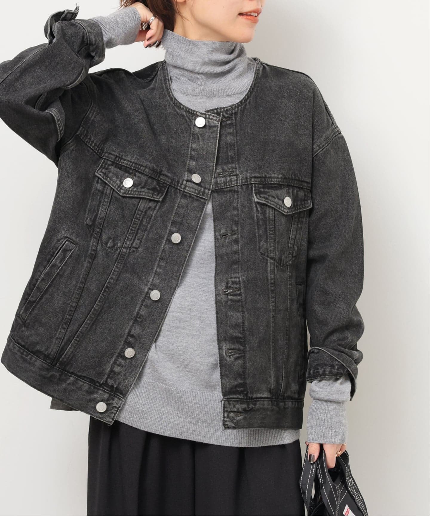 【ジャーナルスタンダード レリューム/JOURNAL STANDARD relume】の《追加》デニムジャケット インテリア・キッズ・メンズ・レディースファッション・服の通販 founy(ファニー) 　ファッション　Fashion　レディースファッション　Fashion for Women　アウター　Coat / Outerwear Collection　レディースジャケット・軽アウター　Jackets　デニムジャケット / カジュアルアウター　Denim Jackets　2025年　2025　2025-2026秋冬・A/W　Autumn/Winter 2025–26 AW25–26　おすすめ　Recommended / Our Picks　ジャケット　Jacket, Outerwear　デニム　Denim, Jeans Material　抗菌　Antibacterial, Bacteria-Resistant　ブラック|ID: prp329100004833281 ipo3291000000035195898