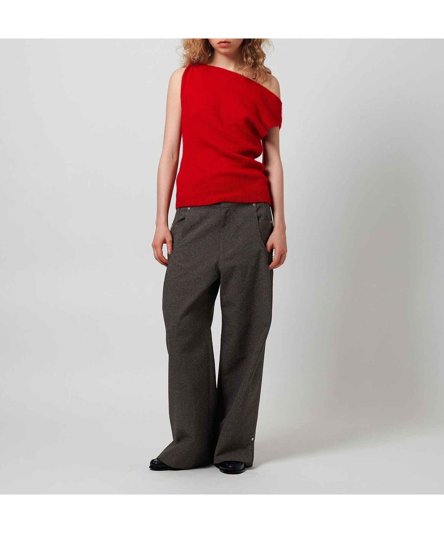 【ビューティ&ユース ユナイテッドアローズ/BEAUTY&YOUTH / UNITED ARROWS】のATTISESSION ウエストストリング ワイドパンツ インテリア・キッズ・メンズ・レディースファッション・服の通販 founy(ファニー) 　ファッション　Fashion　レディースファッション　Fashion for Women　パンツ　Pants & Trousers　キャミソール　Camisole, Spaghetti Strap Top　シンプル　Simple, Minimal　ストリング　String, Drawstring　スピンドル　Spindle, Drawcord　スリット　Slit, Slit Detail　デニム　Denim, Jeans Material　ポケット　Pocket, Pocket Detail　メランジ　Melange, Mixed Yarn　ランダム　Random, Irregular　ルーズ　Loose, Oversized　ロング　Long, Long-Length　ワイド　Wide, Wide Fit　おすすめ　Recommended / Our Picks　DK.GRAY|ID: prp329100004833293 ipo3291000000035196046