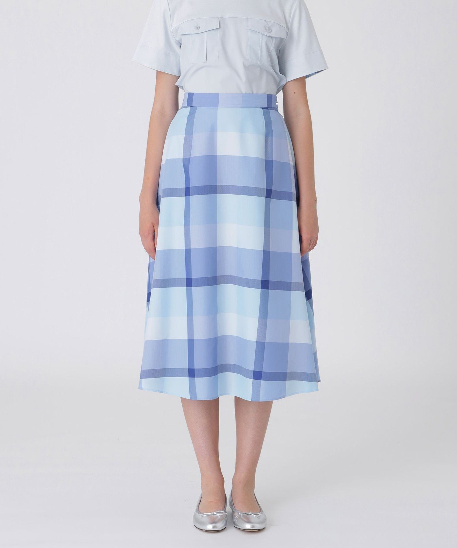 【ブルーレーベル クレストブリッジ/BLUE LABEL CRESTBRIDGE】のクレストブリッジチェックライトクロッシングツイルスカート インテリア・キッズ・メンズ・レディースファッション・服の通販 founy(ファニー) ファッション Fashion レディースファッション Fashion for Women スカート Skirts おすすめ Recommended / Our Picks ブルー|ID: prp329100004833327 ipo3291000000035196406