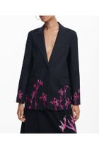 【デシグアル/Desigual】の裾刺繍 テーラードジャケット 人気、トレンドファッション・服の通販 founy(ファニー) ファッション Fashion レディースファッション Fashion for Women アウター Coat / Outerwear Collection レディースジャケット・軽アウター Jackets テーラードジャケット / 通勤・きれいめスタイル Tailored Jackets & Blazers クラシカル Classical, Vintage-Inspired シェイプ Shape, Slim Fit ジャケット Jacket, Outerwear セットアップ Set-Up, Coordinated Outfit デニム Denim, Jeans Material フラップ Flap, Flap Pocket ポケット Pocket, Pocket Detail モダン Modern, Contemporary モチーフ Motif, Design Theme 定番 Standard, Basic Item thumbnail ブラック/2000|ID: prp329100004833376 ipo3291000000035197152