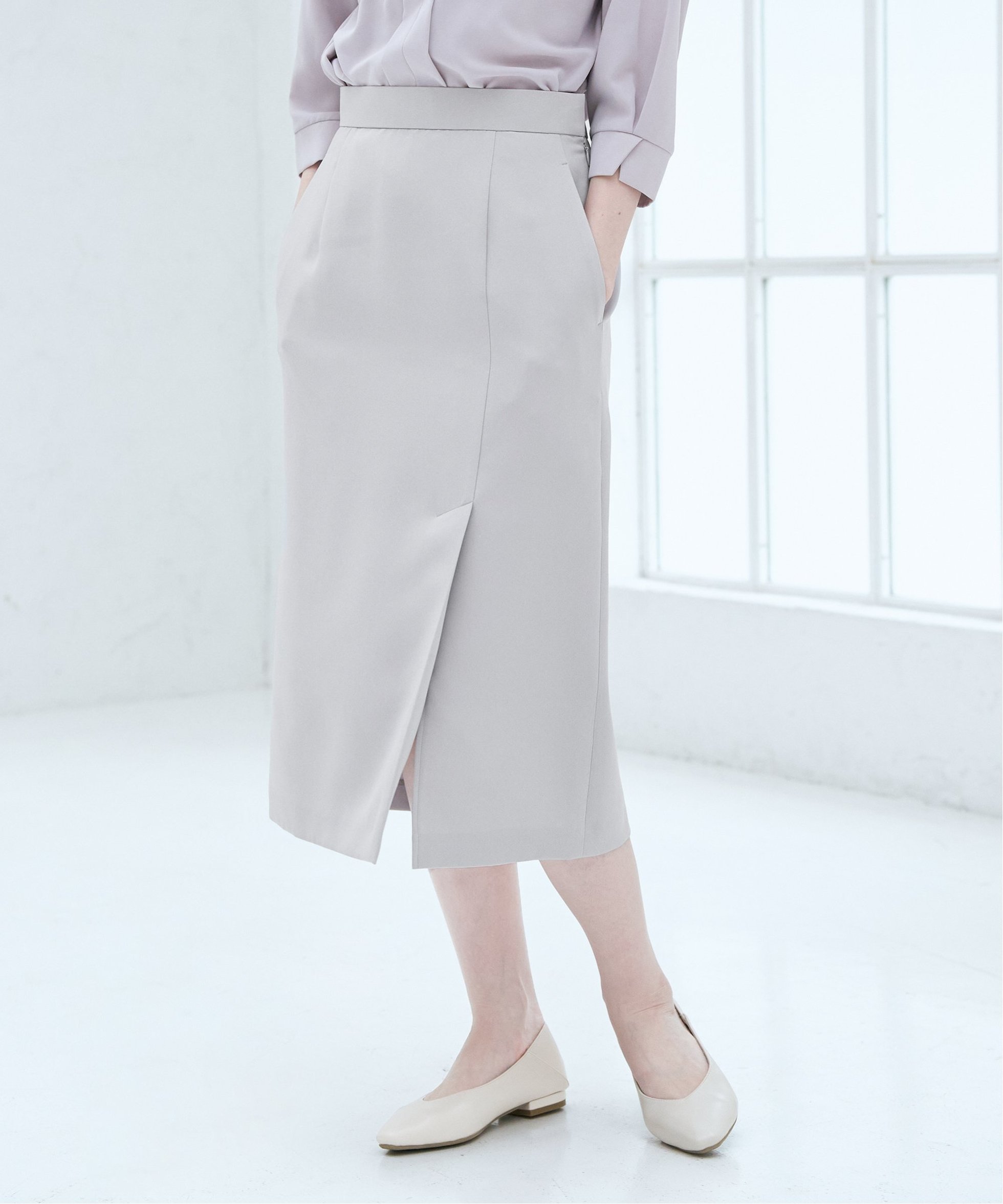 【イッカ/ikka】の【洗濯機で洗える/セットアップ対応】ウォッシャブルスカート インテリア・キッズ・メンズ・レディースファッション・服の通販 founy(ファニー) ファッション Fashion レディースファッション Fashion for Women セットアップ Matching Sets スカート・ミニ/ミディ/マキシ Skirts / Mini, Midi & Maxi Skirts ウォッシャブル Machine Washable 洗える Machine Washable ジャケット Jacket, Outerwear ストレッチ Stretch, Stretchy Fabric セットアップ Set-Up, Coordinated Outfit タイトスカート Pencil Skirt, Tight Skirt フロント Front, Front Design ラップ Wrap, Wrap Design おすすめ Recommended / Our Picks エレガント 上品 Elegant ビジネス 仕事 通勤 Business / Work / Commuting ライトグレー|ID: prp329100004833379 ipo3291000000035197180