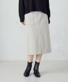 【コムサイズム/COMME CA ISM】のフラノ調ジャージータイトスカート 人気、トレンドファッション・服の通販 founy(ファニー) ファッション Fashion レディースファッション Fashion for Women スカート Skirts おすすめ Recommended / Our Picks ジャカード／ジャガード Jacquard, Woven Pattern ストレッチ Stretch, Stretchy Fabric スリット Slit, Slit Detail タイトスカート Pencil Skirt, Tight Skirt パッチ Patch, Appliqué ポケット Pocket, Pocket Detail リラックス Relax, Relaxed Fit thumbnail ライトグレー|ID: prp329100004833386 ipo3291000000035197240