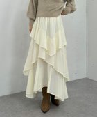 【アルシーヴ/archives】のマットフリルティアードスカート 人気、トレンドファッション・服の通販 founy(ファニー) ファッション Fashion レディースファッション Fashion for Women スカート Skirts ティアードスカート Tiered Skirts トレンド Trend, Trending Now フリル Frill, Ruffle リラックス Relax, Relaxed Fit 洗える Machine Washable A/W・秋冬 Autumn/Winter thumbnail IVORY|ID: prp329100004833387 ipo3291000000035197250