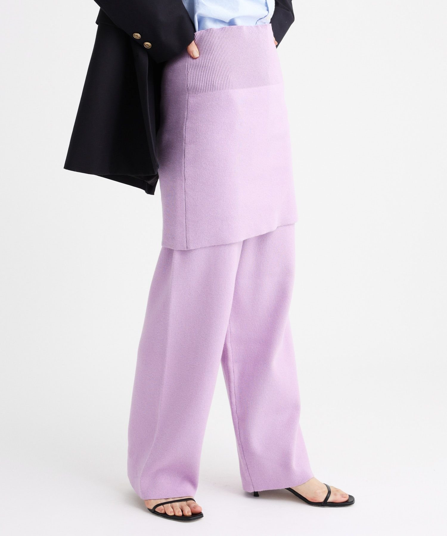 【バビロン/BABYLONE / KIDS】のコットンカシミヤニットスカート インテリア・キッズ・メンズ・レディースファッション・服の通販 founy(ファニー) ファッション Fashion キッズファッション Fashion for Kids カーディガン Cardigan, Knitwear コンパクト Compact, Small Size シンプル Simple, Minimal セットアップ Set-Up, Coordinated Outfit フェミニン Feminine, Girly ラベンダー Lavender 再入荷 Restock / Back in Stock エレガント 上品 Elegant ラベンダー95|ID: prp329100004833388 ipo3291000000035197262